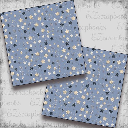 Mama to Be Boy - Stars - Scrapbook Papers - 23-245