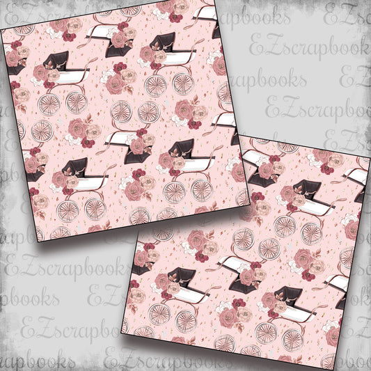 Mama to Be Girl - Carriage - Scrapbook Papers - 23-253