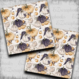 Pumpkins in Purple - Cream - Papers - 23-309
