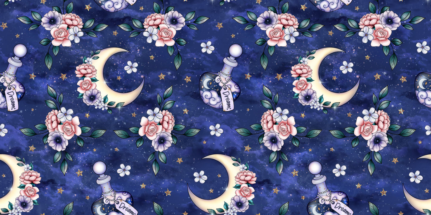 Sweet Dreams Floral Moon - Scrapbook Papers - 23-318