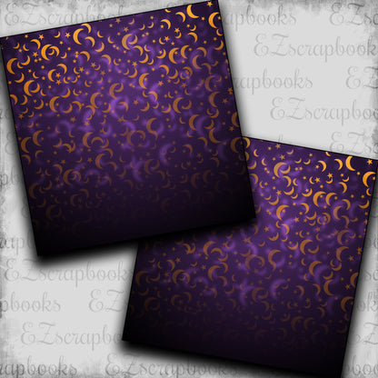 Halloween Bokeh Purple Moons - Papers - 23-325