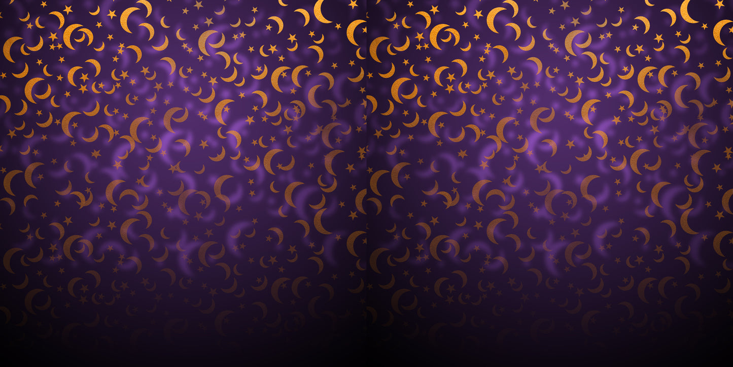 Halloween Bokeh Purple Moons - Papers - 23-325