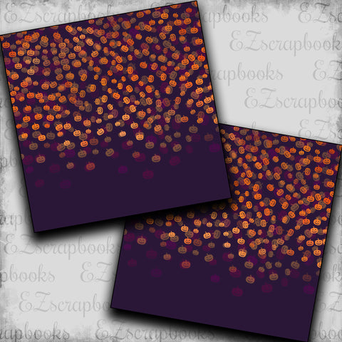 Halloween Bokeh Purple Pumpkins - Papers - 23-327