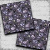 Halloween Moonlight Kitty Purple - Papers - 23-438
