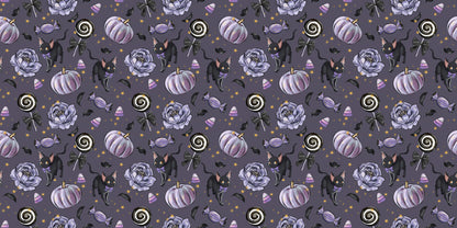 Halloween Moonlight Kitty Purple - Papers - 23-438