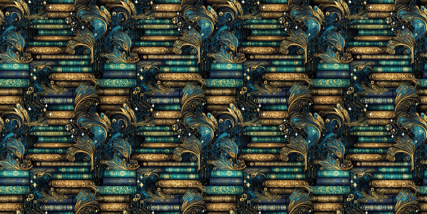 Fantasy Books Teal Swirl - Papers - 23-470