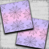 Pretty Creepy Lavender Cobwebs - Papers - 23-477