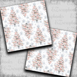 Nutcracker Trees White - Scrapbook Papers - 23-506