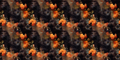 Rococo Halloween Cat - Papers - 23-592