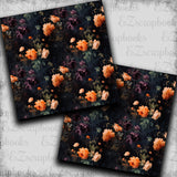 Rococo Halloween Floral - Papers - 23-594