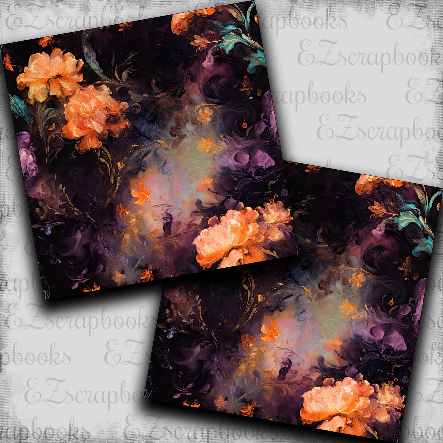 Rococo Halloween Flourish - Papers - 23-595