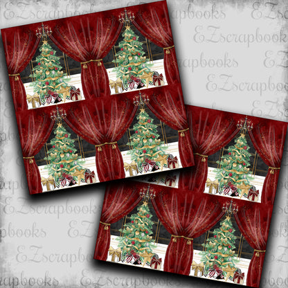 Christmas Glam Curtains & Trees - Papers - 23-644