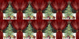 Christmas Glam Curtains & Trees - Papers - 23-644