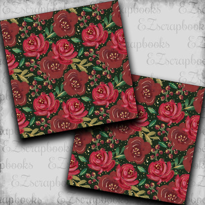 Christmas Glam Floral - Papers - 23-647