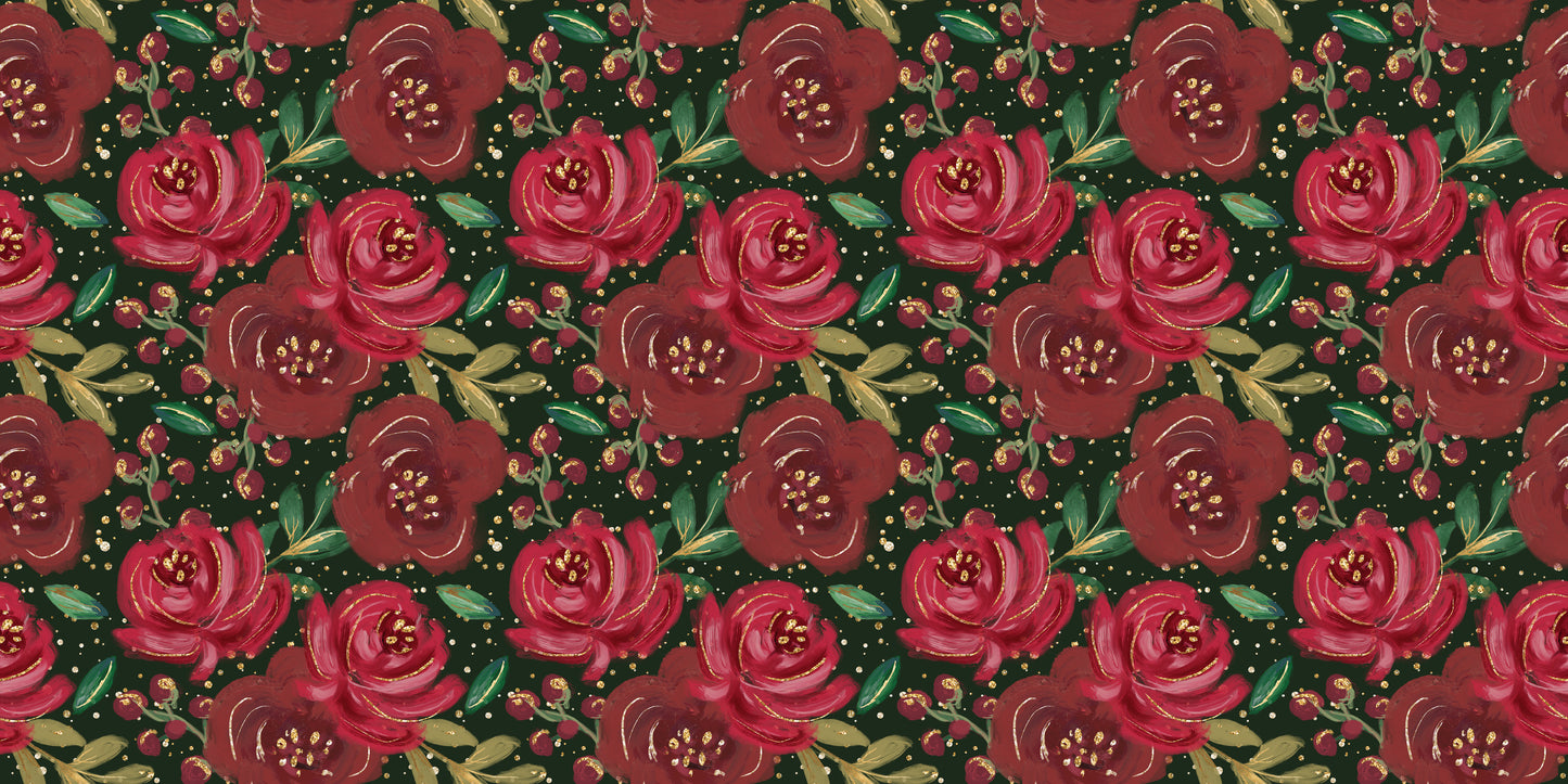 Christmas Glam Floral - Papers - 23-647