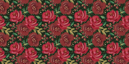 Christmas Glam Floral - Papers - 23-647
