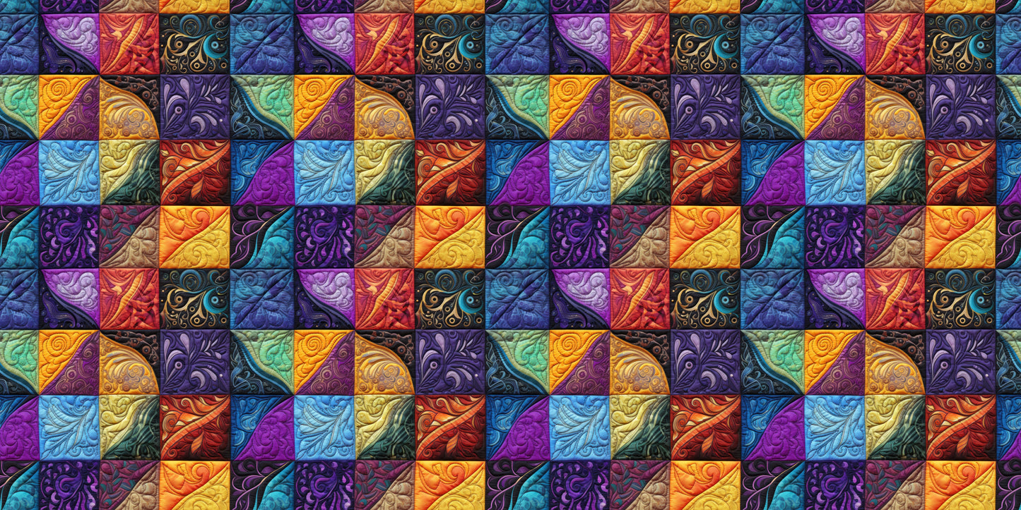 Purple Curves Quilt - Papers - 23-731