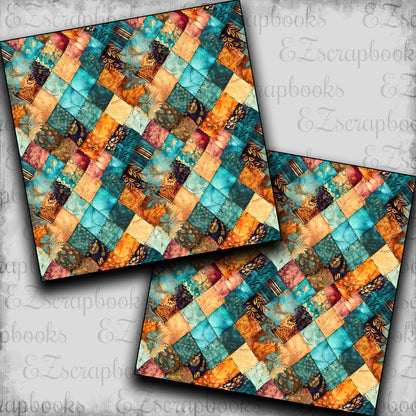 Aqua Quilt - Papers - 23-733