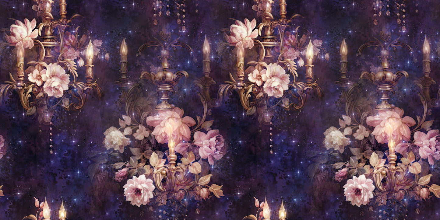 Fancy Chandeliers Purple - Scrapbook Papers - 23-736