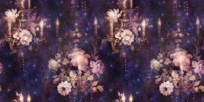 Fancy Chandeliers Purple - Scrapbook Papers - 23-736