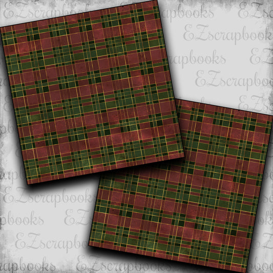 Country Christmas Red Plaid - Papers - 23-743