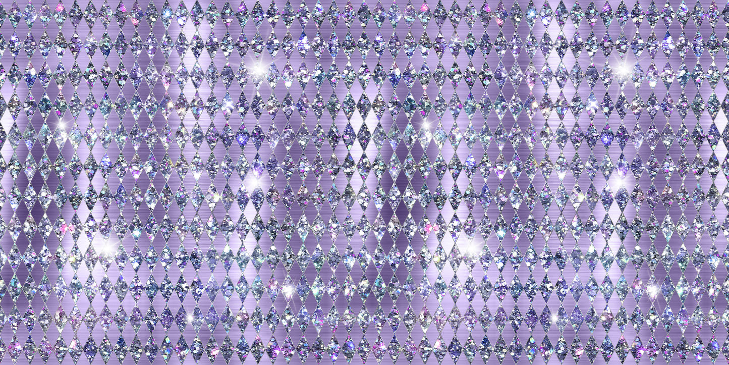 Pastel Glitter Harlequin Purple - Scrapbook Papers - 23-746