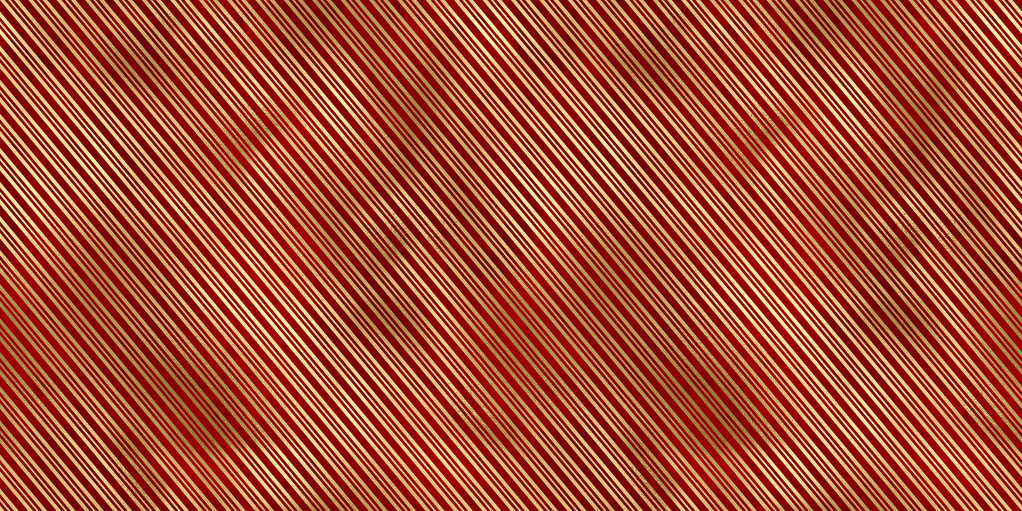 Golden Christmas Red Stripes - Papers - 23-752