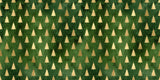 Golden Christmas Green Trees - Papers - 23-757