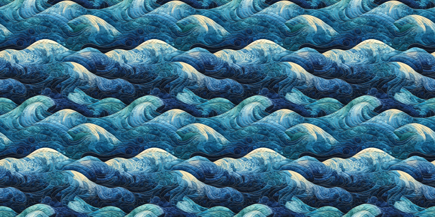 Ocean Quilt Waves - Scrapbook Papers - 23-768