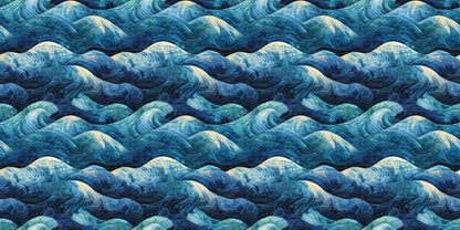 Ocean Quilt Waves - Scrapbook Papers - 23-768