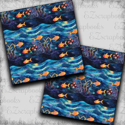 Ocean Quilt Fish - Scrapbook Papers - 23-770