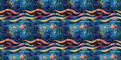 Ocean Quilt Fish & Waves - Scrapbook Papers - 23-771