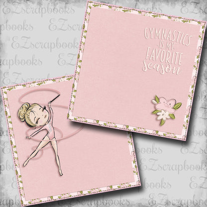 Gymnastics Season Blonde NPM - Scrapbook Layout - 24-623