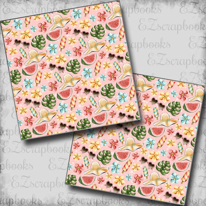 Tropical Summer Pattern Pink NPM - 23-149