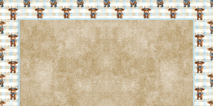 Blue Farm Cows NPM - Scrapbook Layout - 25-750