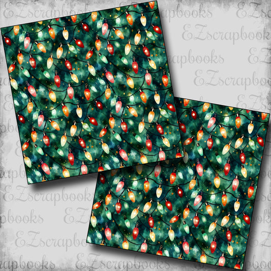 Holiday Traditions Lights  - Scrapbook Papers - 24-907