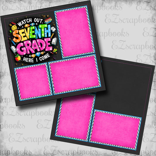 Seventh Grade Girl - Scrapbook Layout - 25-700