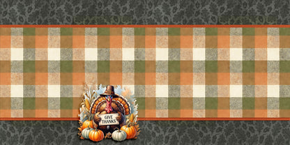 Give Thanks Turkey NPM - Scrapbook Layout - 25-893