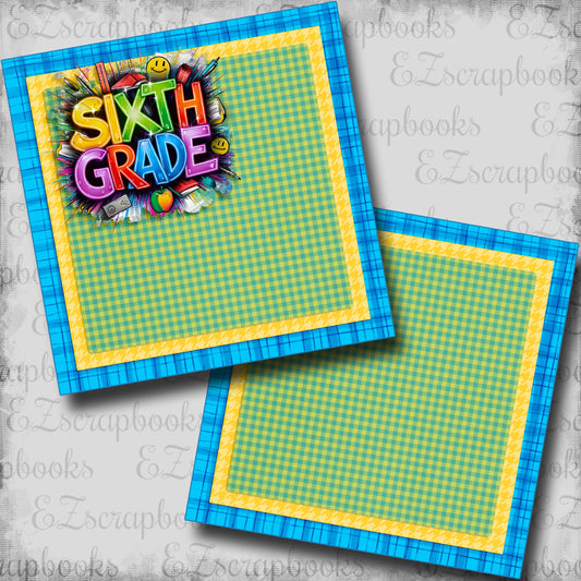 Sixth Grade Boy NPM - Scrapbook Layout - 25-721