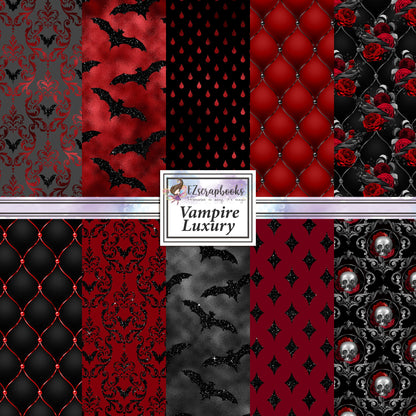 Vampire Luxury - 12X12 Paper Pack - 24-8006