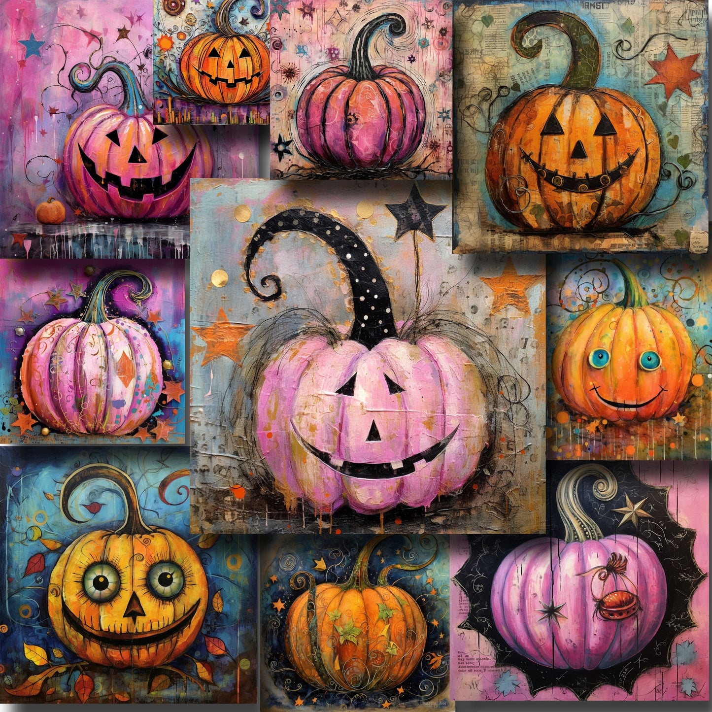 Funky Quirky Pumpkins - Paper Pack - 24-8012