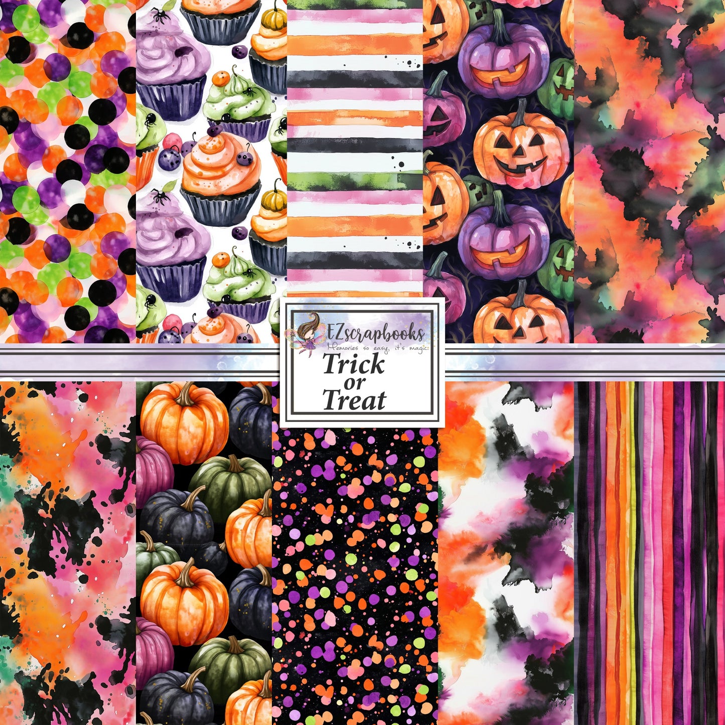 Trick or Treat - 12X12 Paper Pack - 24-8013