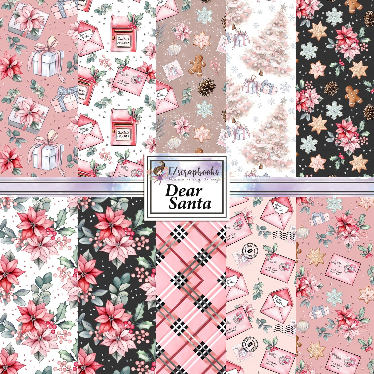 Dear Santa - 12X12 Scrapbook Paper Pack - 24-8017