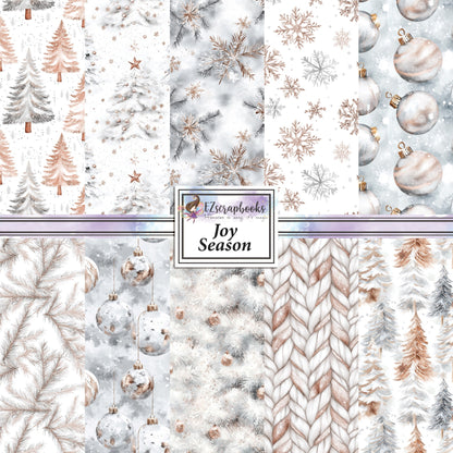 Joy Season - 12X12 Scrapbook Paper Pack - 24-8020