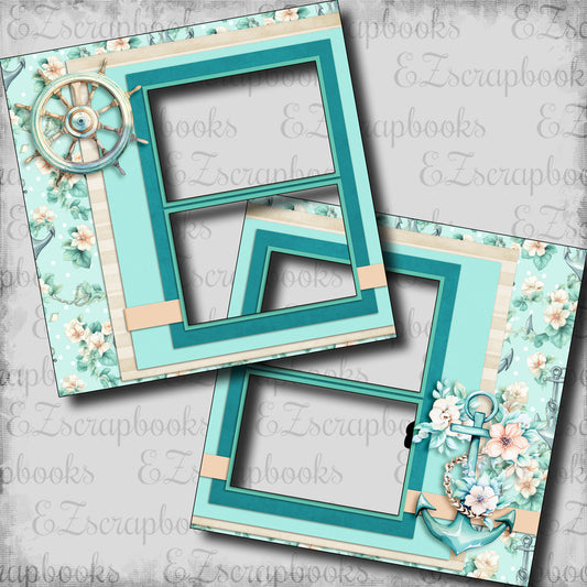 Let's Cruise - EZ Digital Scrapbook Pages - INSTANT DOWNLOAD