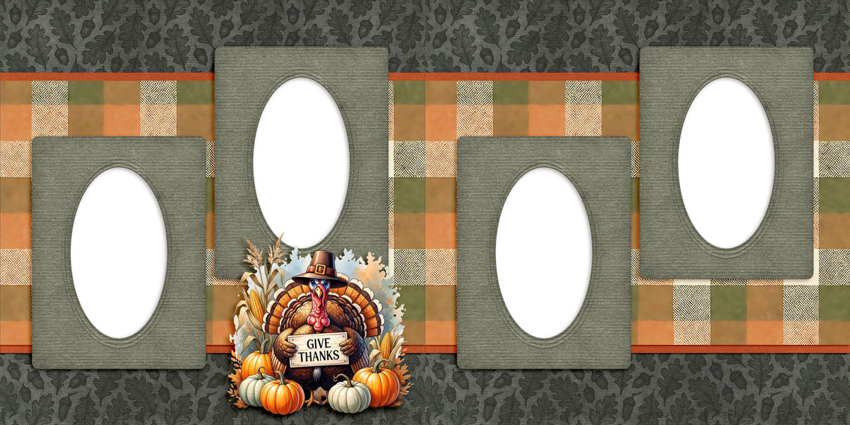 Give Thanks EZ Quick Pages -  Digital Bundle - 10 Digital Scrapbook Pages - INSTANT DOWNLOAD