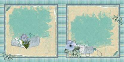 Beachy Seahorse NPM - Scrapbook Layout - 24-679