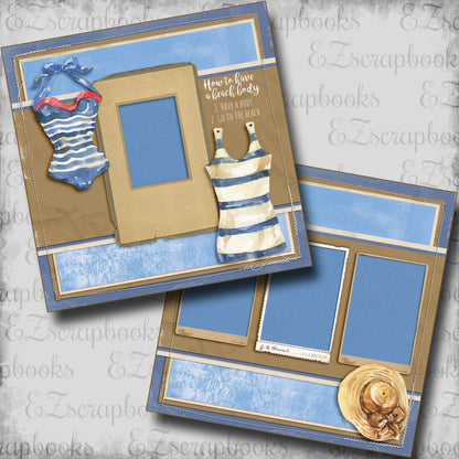 Beach Body - Scrapbook Layout - 25-656