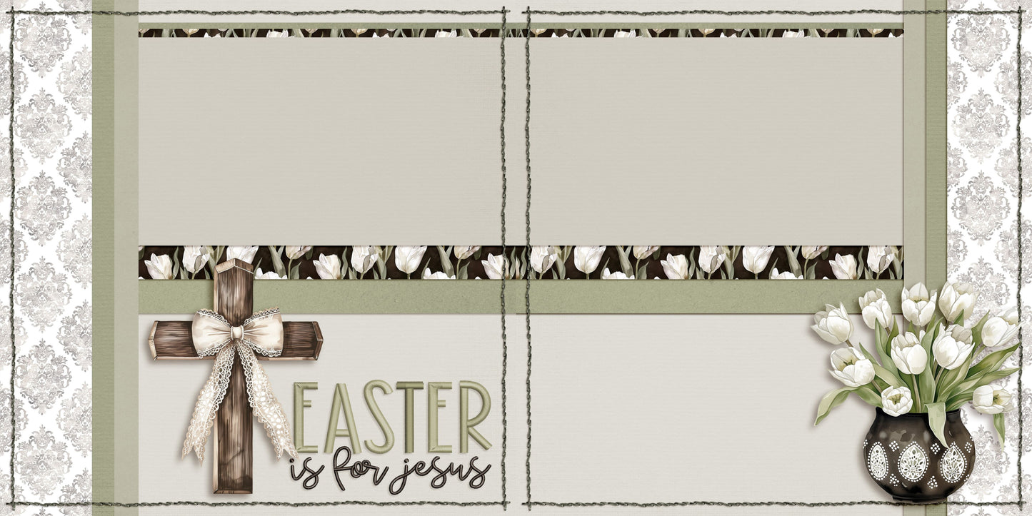 Easter Lace EZ Background Pages -  Digital Bundle - 10 Digital Scrapbook Pages - INSTANT DOWNLOAD