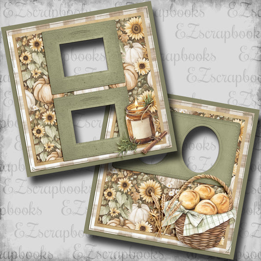 Grateful Bread - Thanksgiving - EZ Digital Scrapbook Pages - INSTANT DOWNLOAD